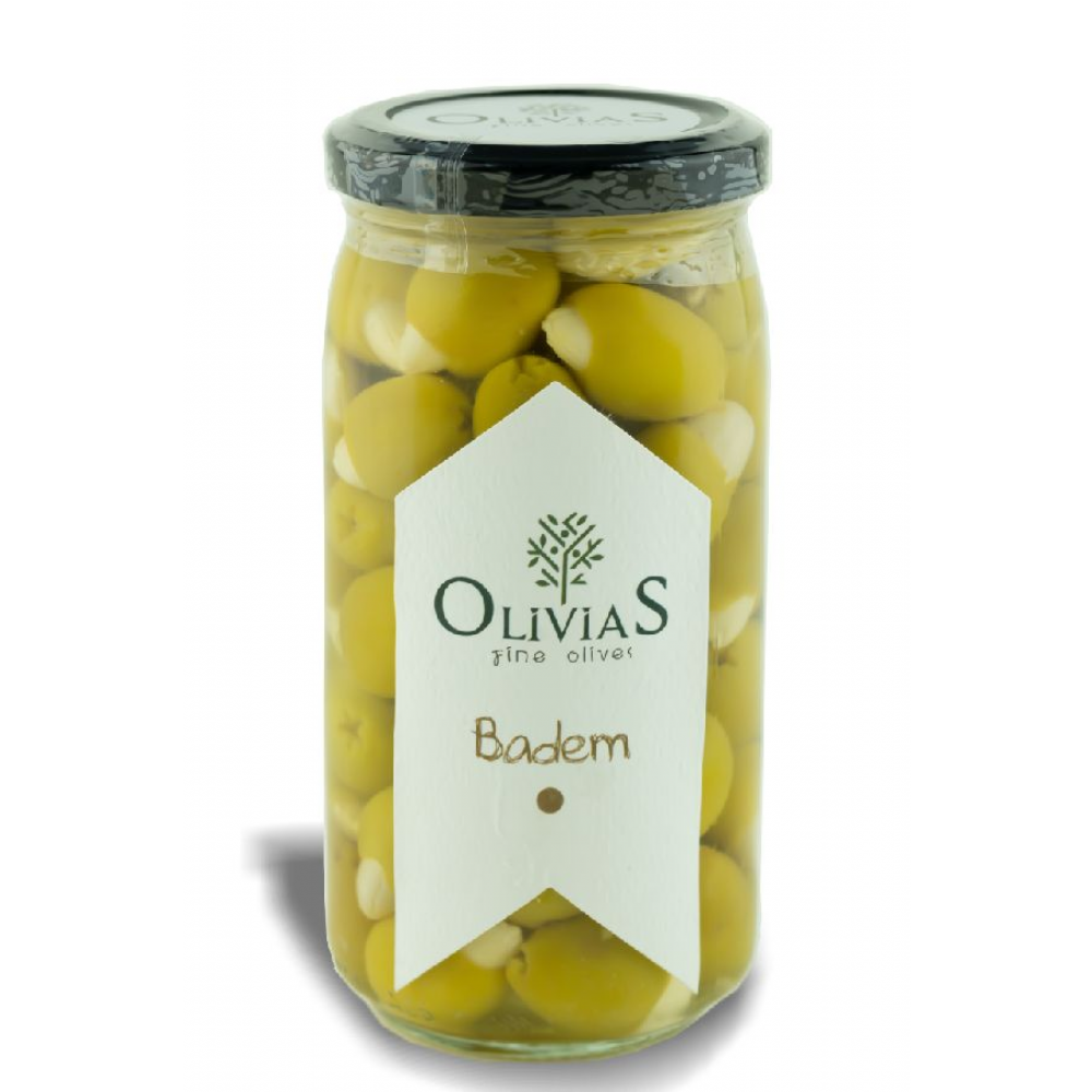 Olivias Fine Olives Badem Dolgulu Yeşil Zeytin (200-220GR